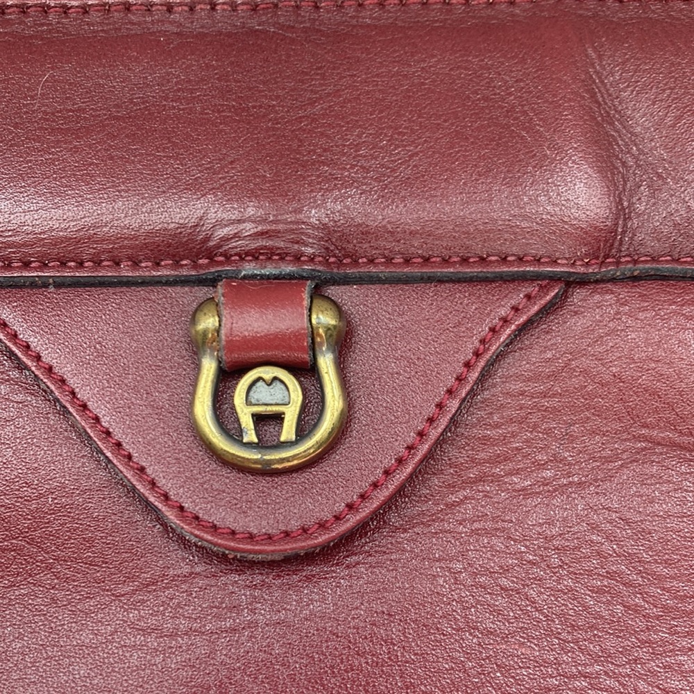 Vintage Eitienne Aigner Clutch Oxblood